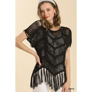 UMGEE - Crochet Knit Top Tassels - MEDIUM